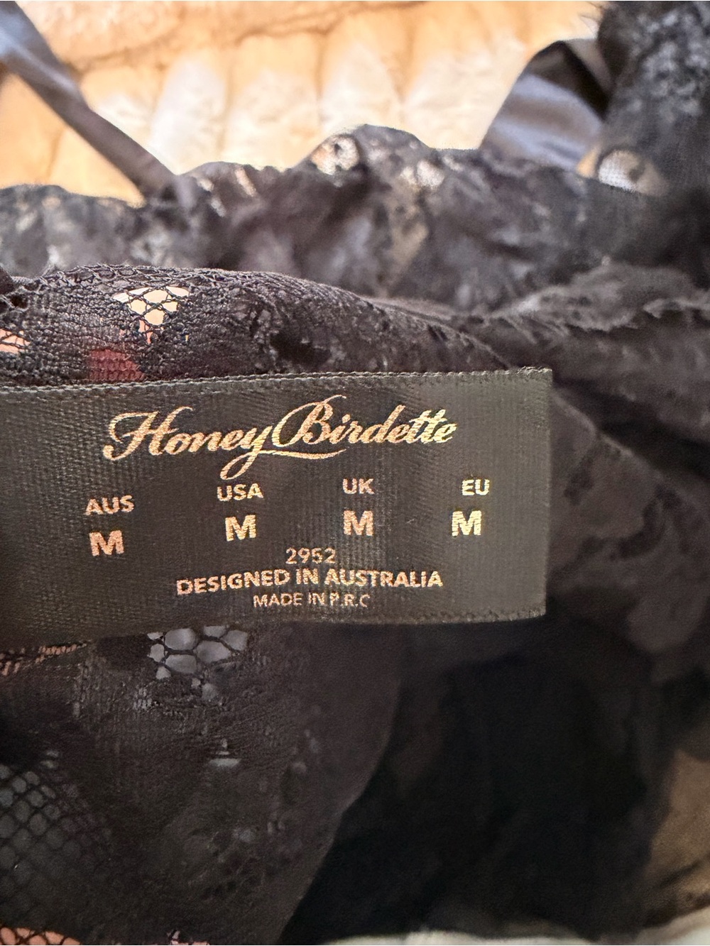 Honey birdette love lace full length robe - Picture 7 of 7